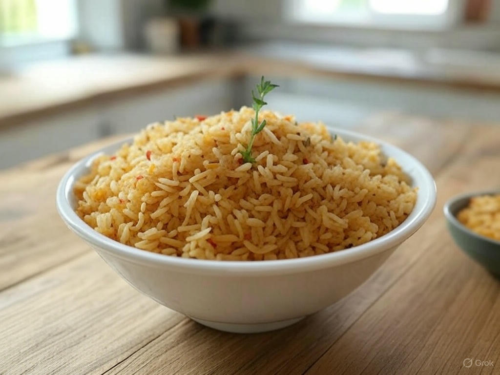 Arroz Colorido com Açafrão e Alecrim